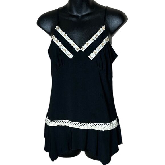 J.t.b vintage y2k fairy grunge Whimsigoth babydoll top assymetrical medium - Picture 1 of 6